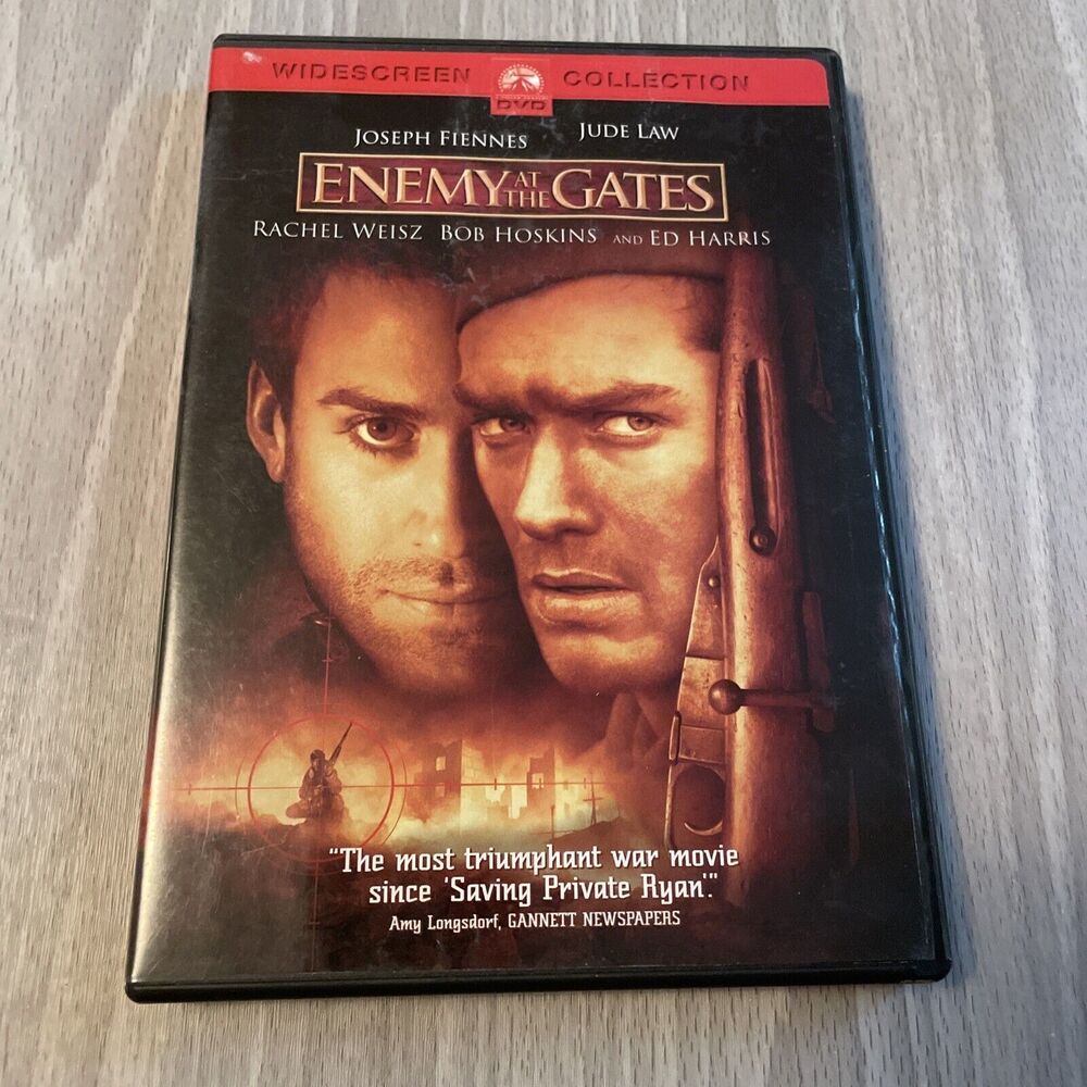 Enemy at the Gates DVD, 2001 Joseph Fiennes Jude Law Widescreen Special Features